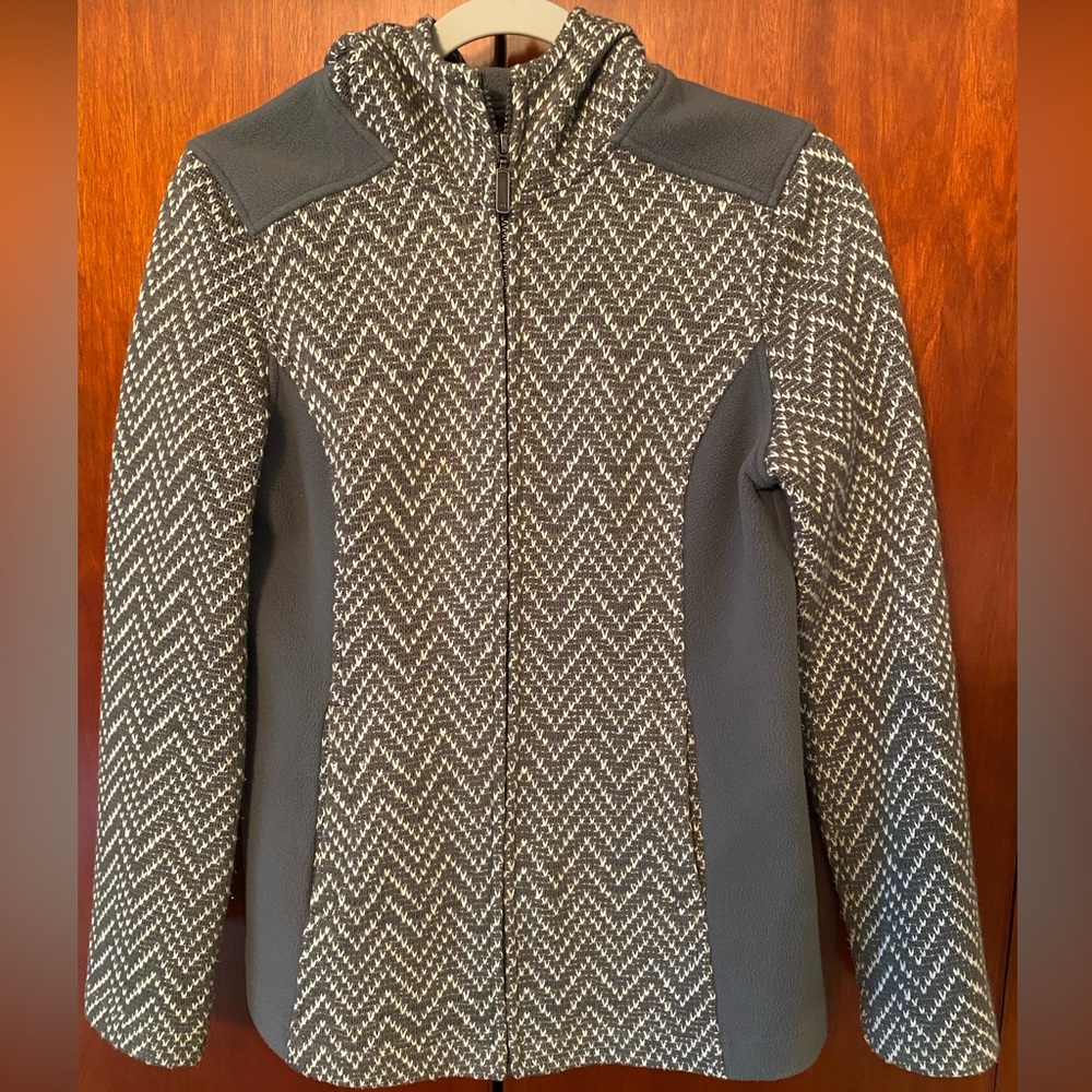 Fleece and Knit Hooded Jacket